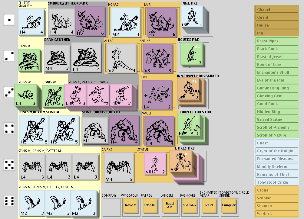 Treasure Setup Card